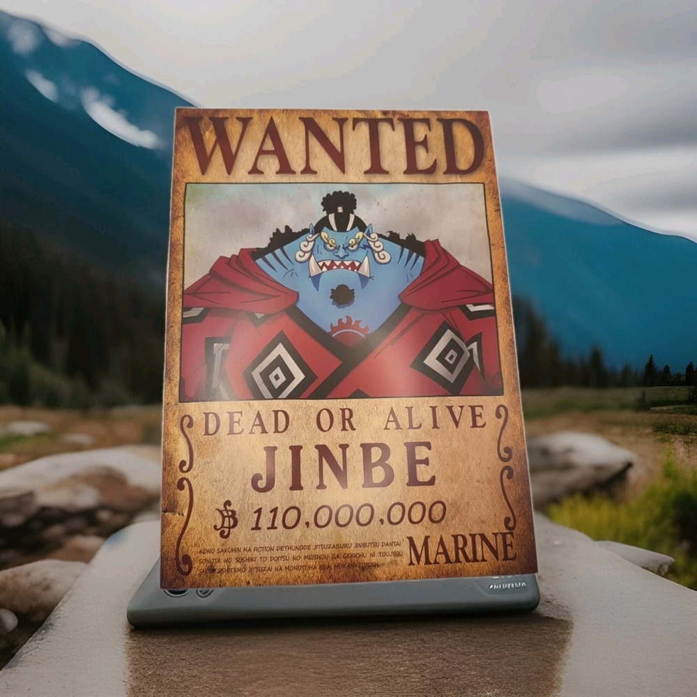 One Piece Wanted Dead Or Alive Jinbe $110,000 Marine 8x12 Glossy